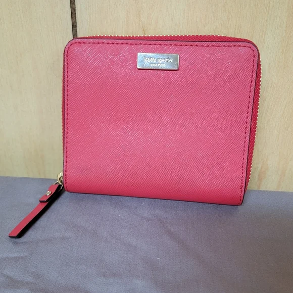 kate spade | Bags | Kate Spade Vibrant Red Zip Wallet | Poshmark display picture 1
